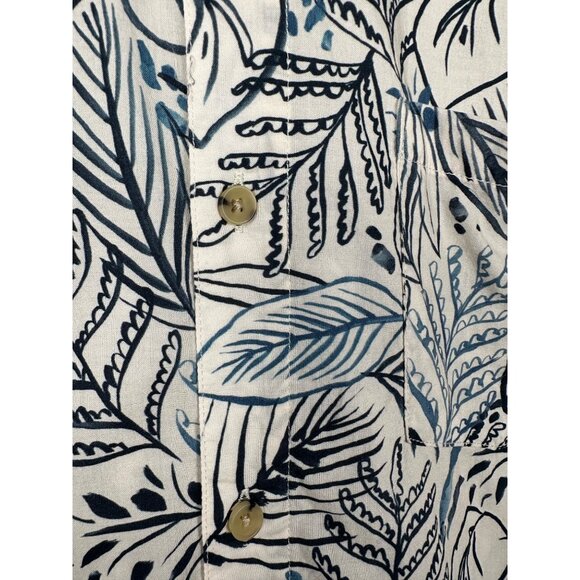 Marine Layer Shirt Mens X-Large White Floral Aloha Hawaii Beach Coastal Casual - Picture 5 of 10